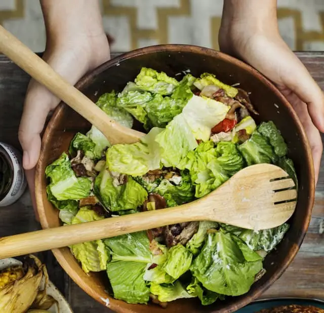 ensalada de hamburguesa