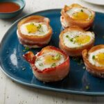 Ham and egg in a cup
