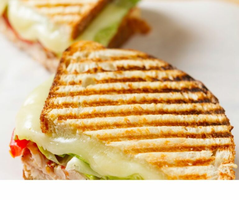 Cooked Ham Panini With Roasted Peppers