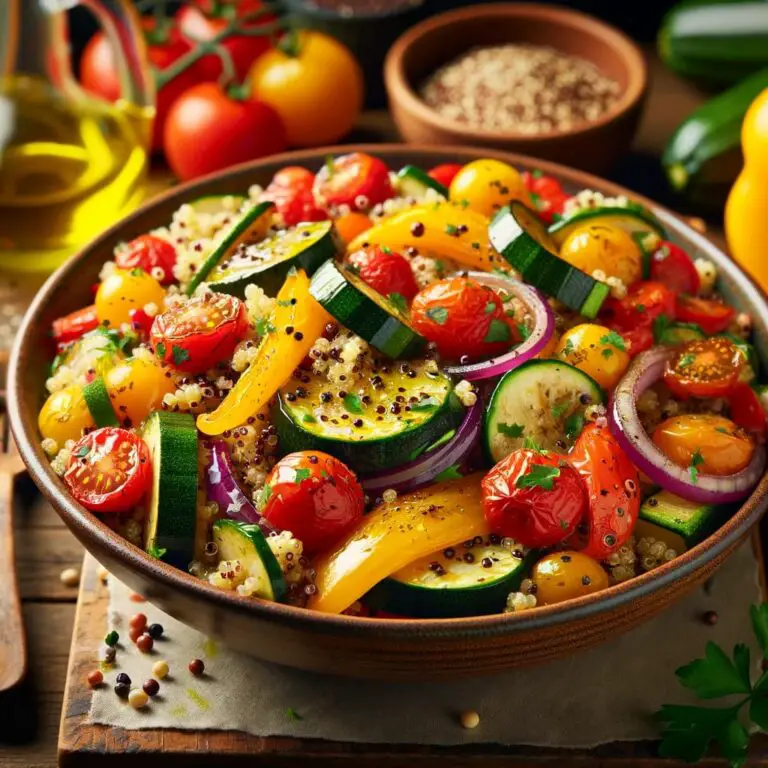 ensalada de quinoa con vegetales