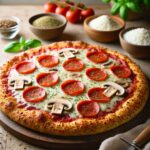 Pizza Keto con Harina de Coco