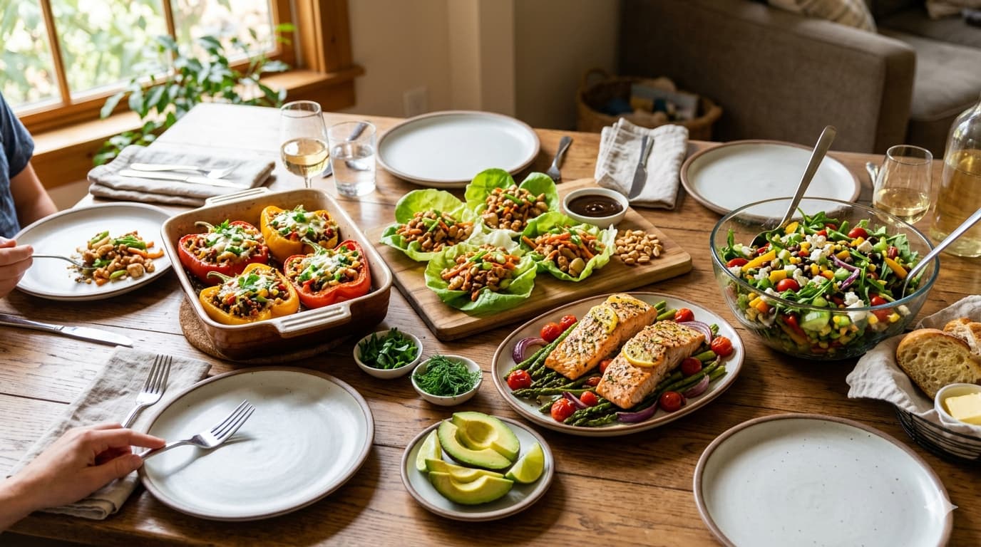 cenas saludables en 30 minutos