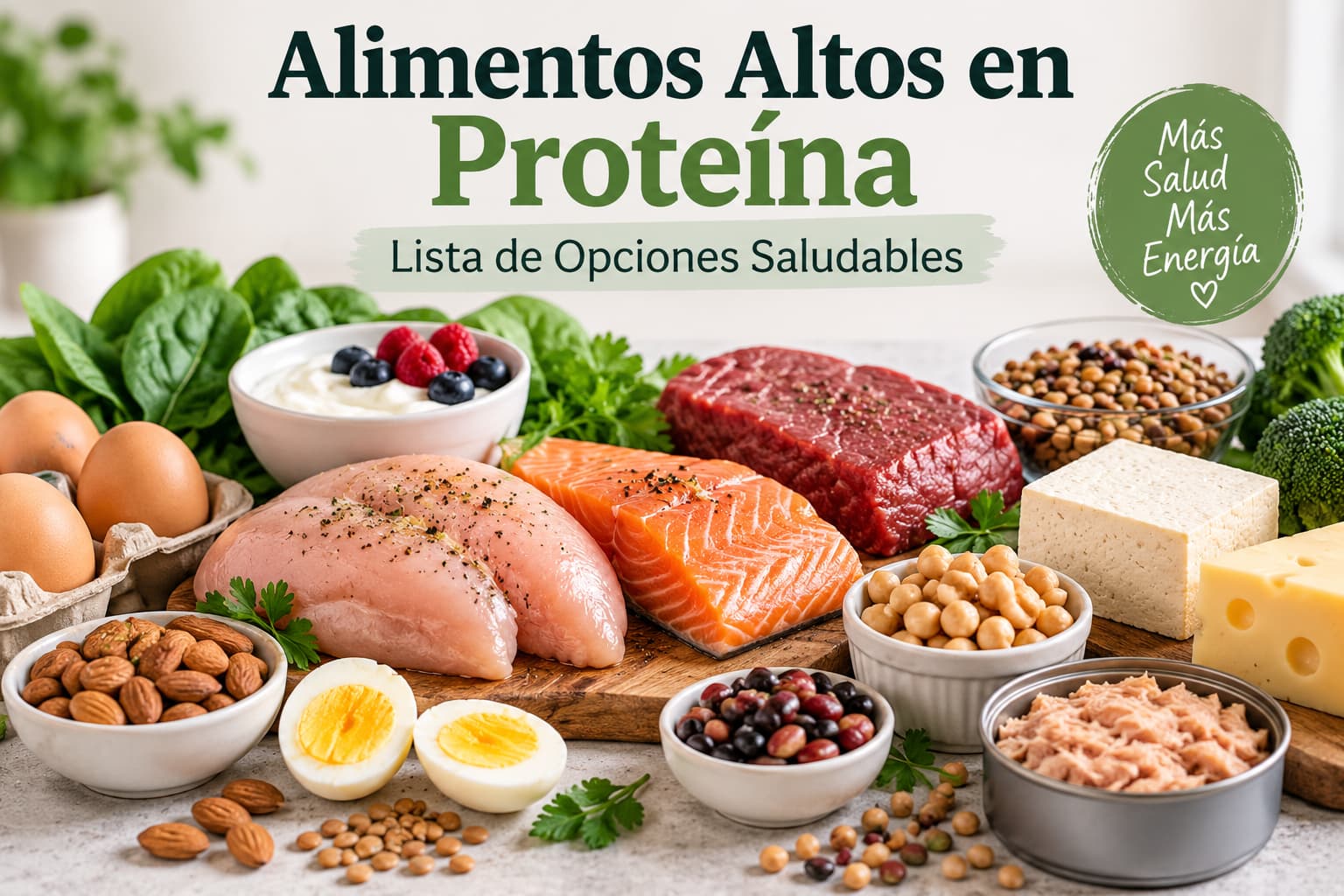 alimentos altos en proteina